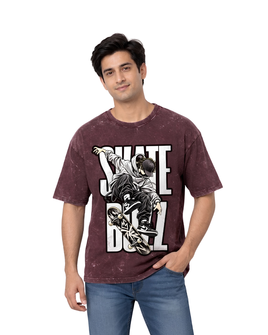 Ownfit Acid Washed Oversized T-Shirt